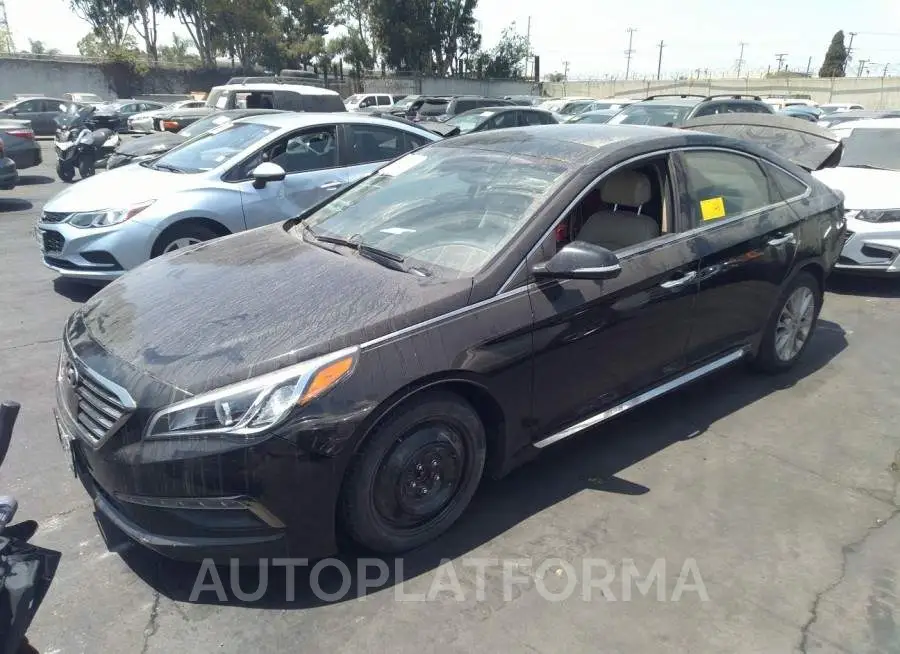 HYUNDAI SONATA 2015 vin 5NPE34AF7FH201557 from auto auction Iaai