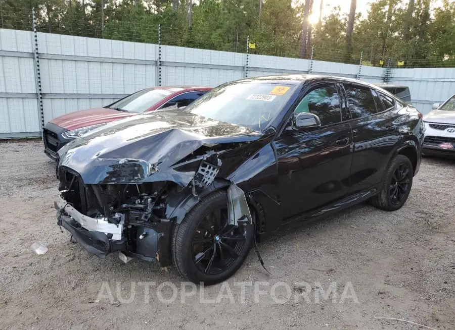 BMW X6 M50I 2022 vin 5UXCY8C07N9M36684 from auto auction Copart