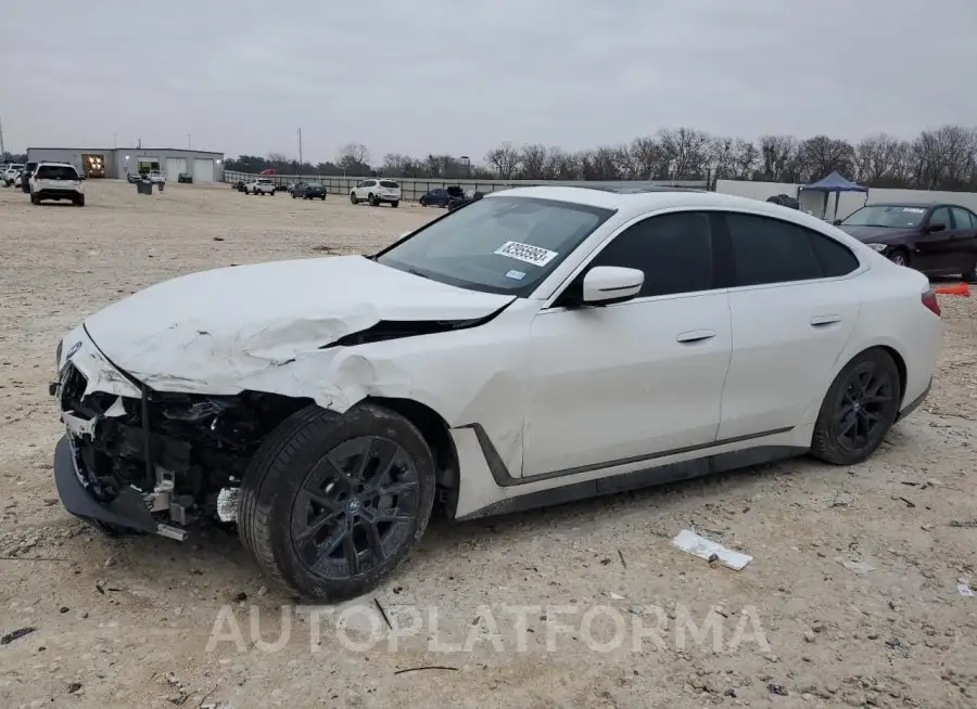 BMW I4 EDRIVE4 2024 vin WBY73AW04RFR75080 from auto auction Copart