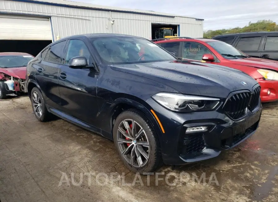 BMW X6 XDRIVE4 2021 vin 5UXCY6C05M9H71478 from auto auction Copart