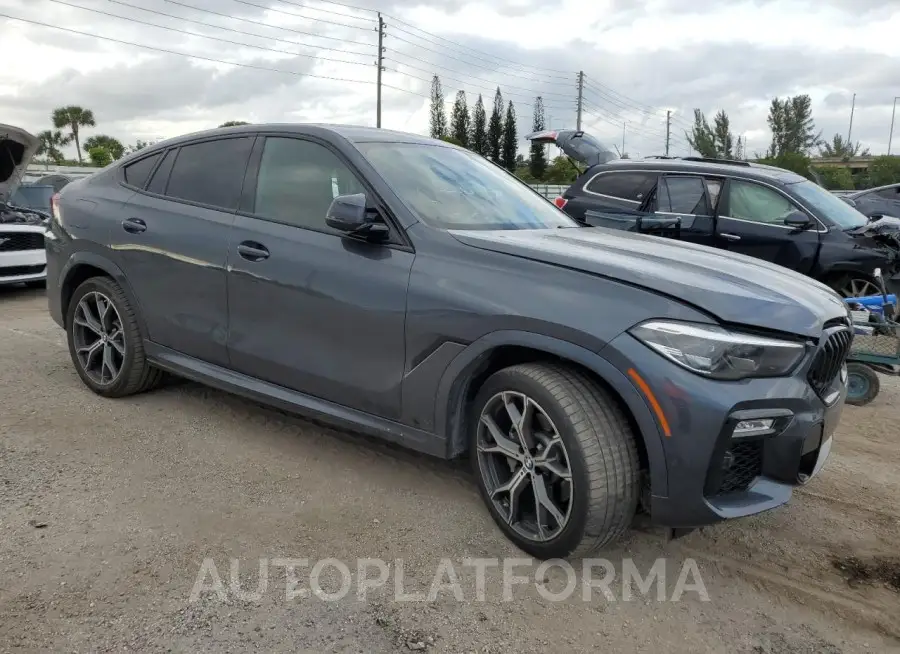 BMW X6 XDRIVE4 2021 vin 5UXCY6C06M9H05005 from auto auction Copart