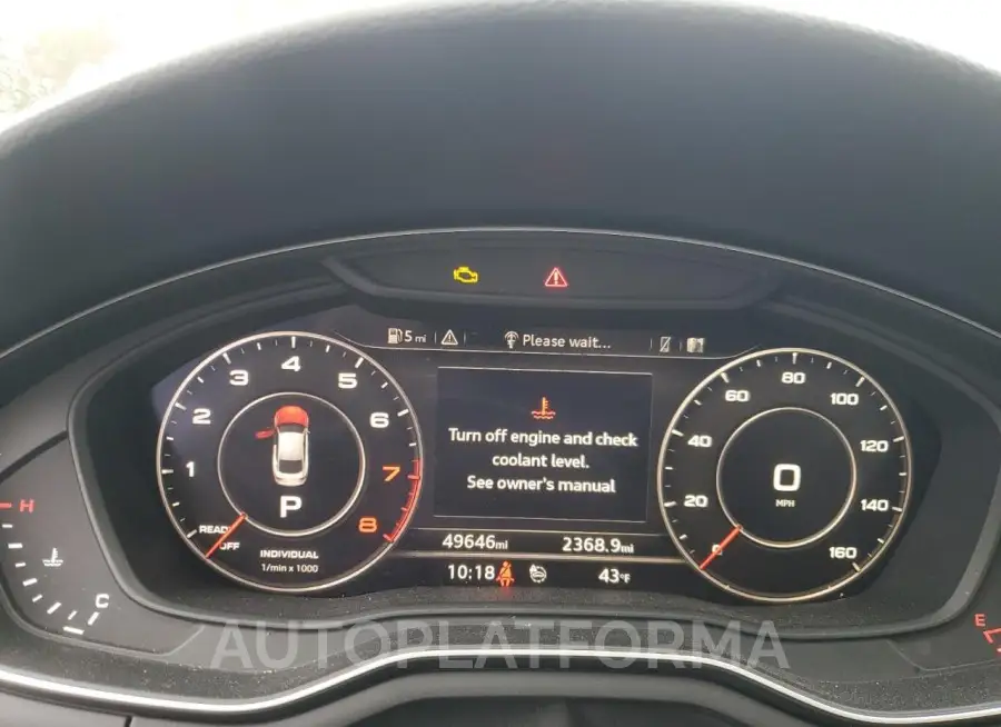 AUDI A5 PREMIUM 2019 vin WAUBNCF5XKA011032 from auto auction Copart