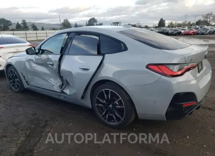 BMW I4 M50 2023 vin WBY33AW09PFP05418 from auto auction Copart