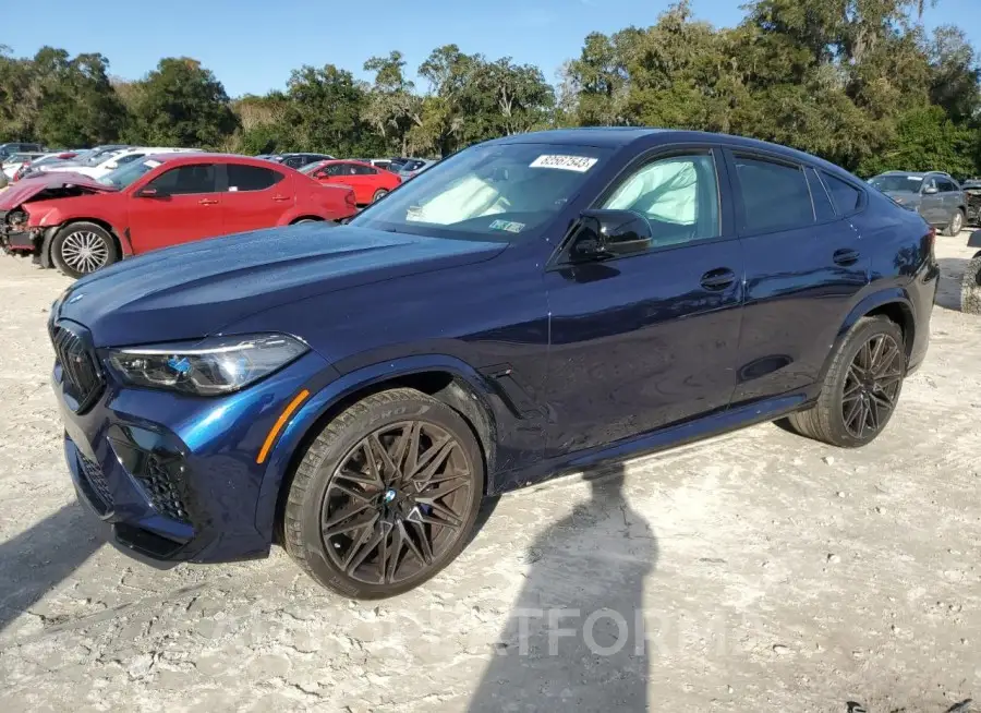 BMW X6 M 2022 vin 5YMCY0C09N9M81717 from auto auction Copart