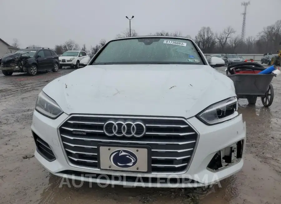 AUDI A5 PREMIUM 2018 vin WAUYNGF55JN002800 from auto auction Copart