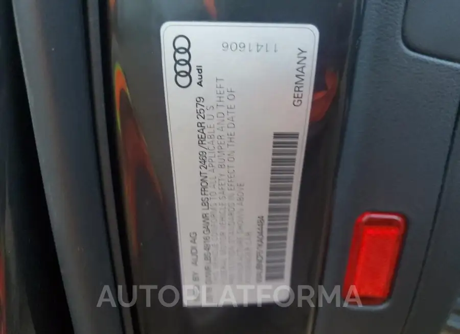 AUDI A5 PREMIUM 2019 vin WAUBNCF51KA044484 from auto auction Copart