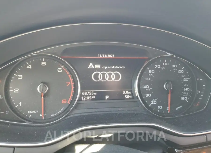 AUDI A5 PREMIUM 2019 vin WAUANCF56KA059560 from auto auction Copart