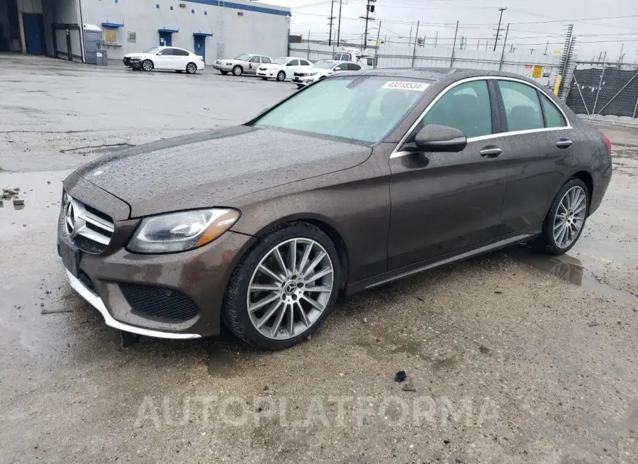 MERCEDES-BENZ C 300 2017 vin 55SWF4JB3HU227002 from auto auction Copart