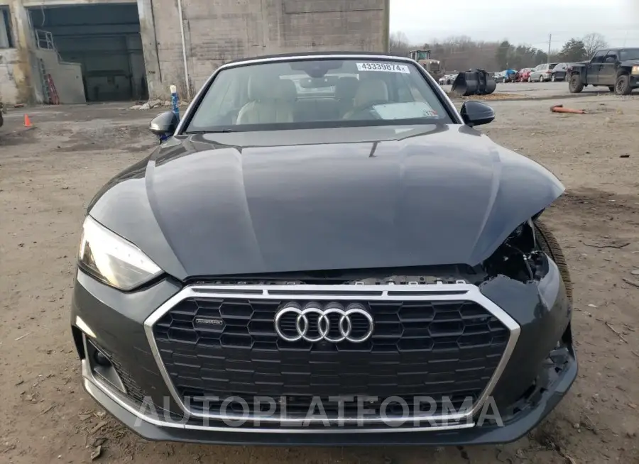 AUDI A5 PREMIUM 2022 vin WAUWAGF55NN001672 from auto auction Copart