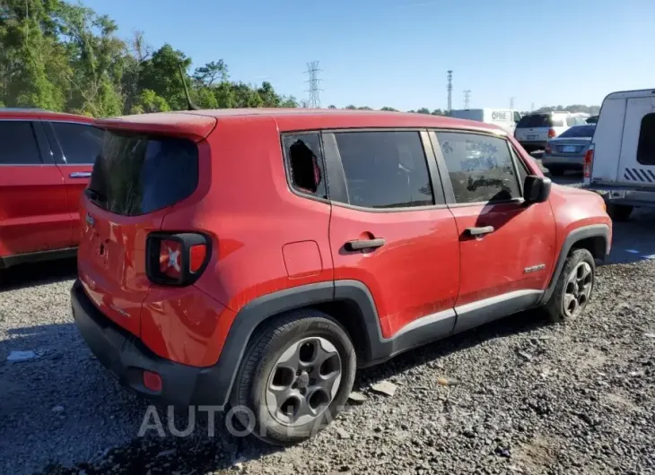 JEEP RENEGADE S 2015 vin ZACCJAAT2FPC00406 from auto auction Copart