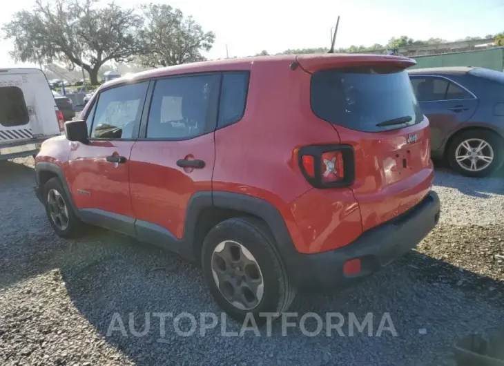 JEEP RENEGADE S 2015 vin ZACCJAAT2FPC00406 from auto auction Copart