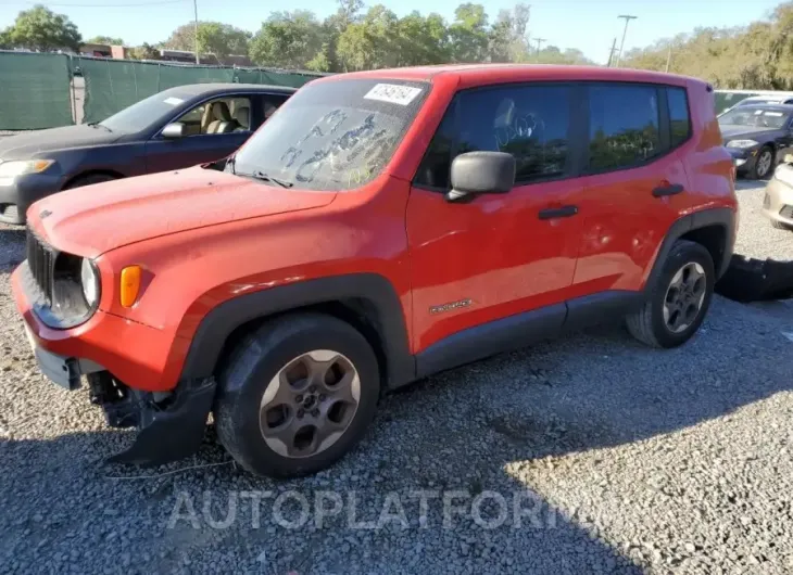 JEEP RENEGADE S 2015 vin ZACCJAAT2FPC00406 from auto auction Copart