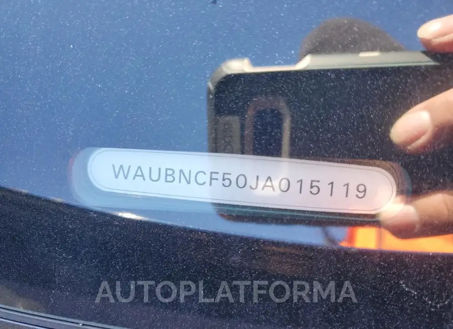 AUDI A5 PREMIUM 2018 vin WAUBNCF50JA015119 from auto auction Copart