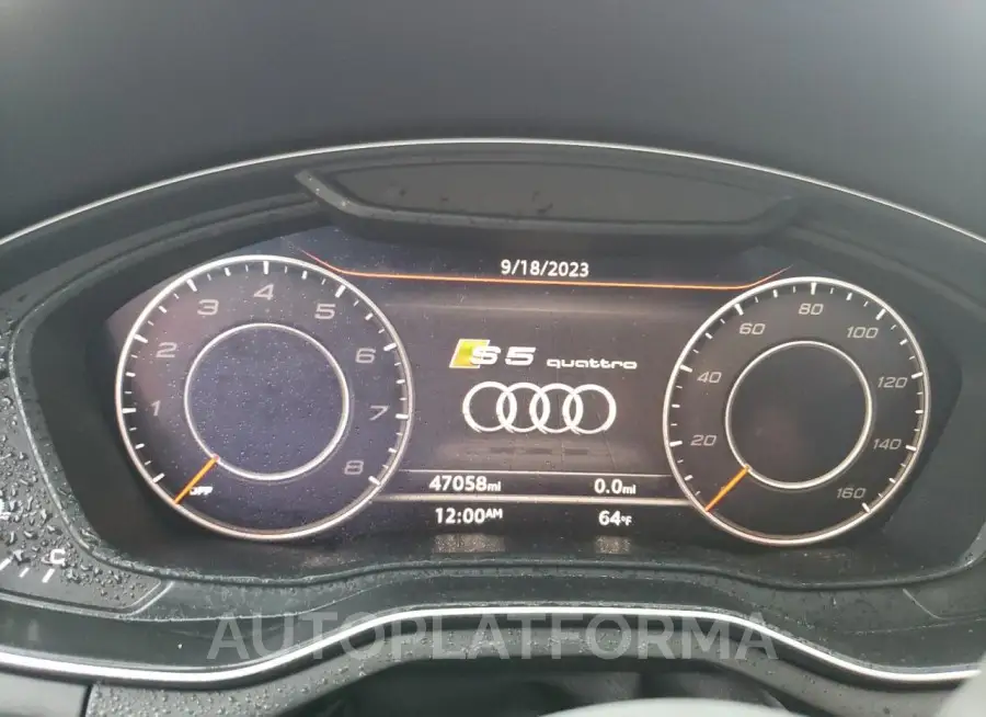 AUDI S5 PREMIUM 2018 vin WAUP4AF51JA002330 from auto auction Copart