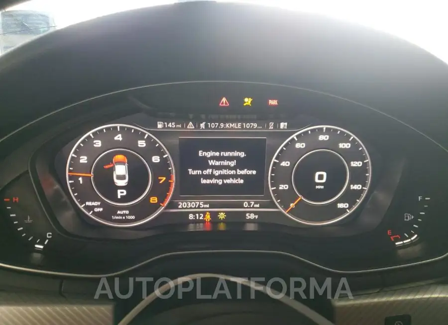 AUDI A5 PREMIUM 2018 vin WAUSNAF5XJA001362 from auto auction Copart