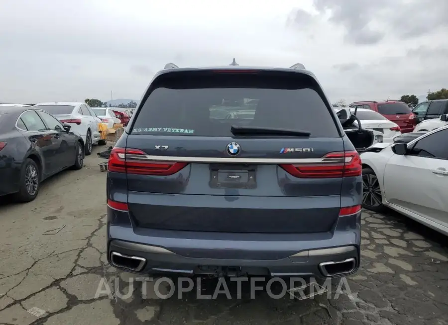 BMW X7 M50I 2022 vin 5UXCX6C06N9K04858 from auto auction Copart