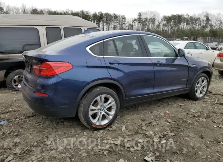 BMW X4 XDRIVE2 2015 vin 5UXXW3C50F0M87438 from auto auction Copart