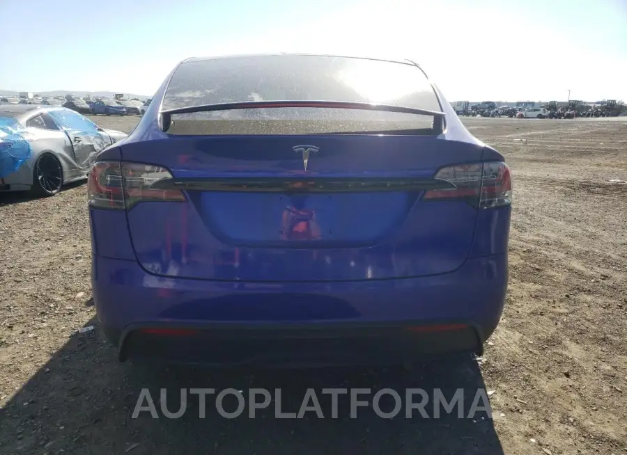 TESLA MODEL X 2022 vin 7SAXCBE67NF331653 from auto auction Copart