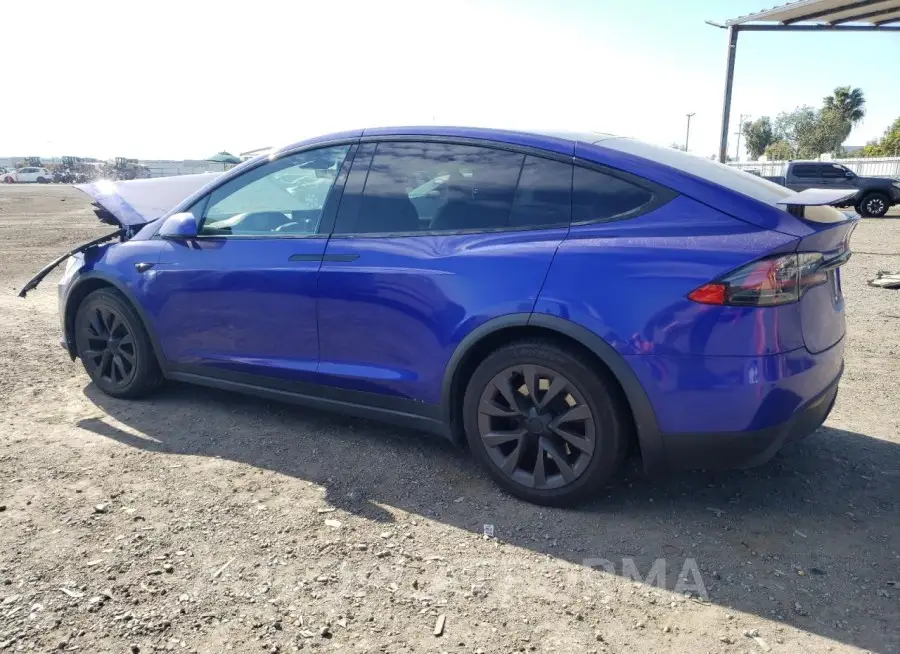 TESLA MODEL X 2022 vin 7SAXCBE67NF331653 from auto auction Copart