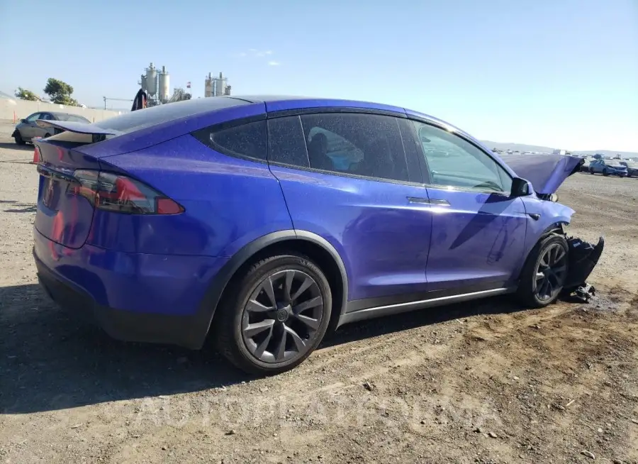 TESLA MODEL X 2022 vin 7SAXCBE67NF331653 from auto auction Copart