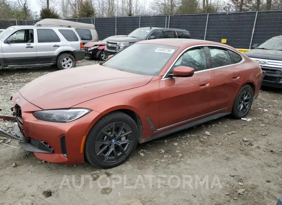 BMW I4 EDRIVE3 2023 vin WBY43AW06PFP65290 from auto auction Copart