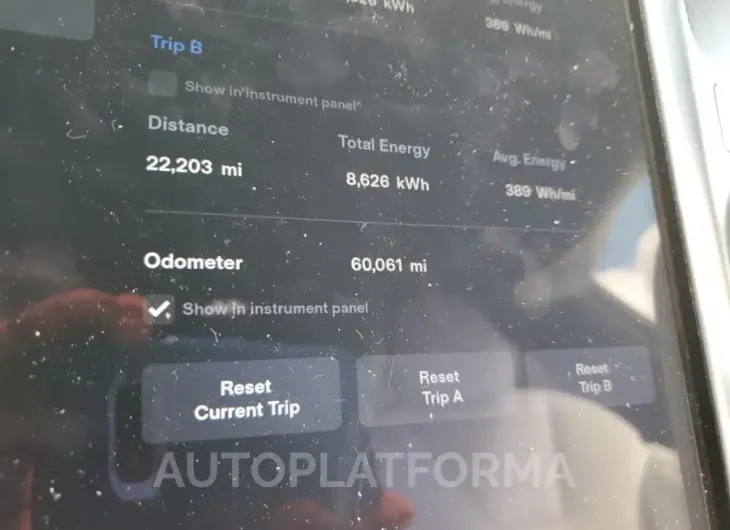 TESLA MODEL X 2017 vin 5YJXCAE28HF040605 from auto auction Copart