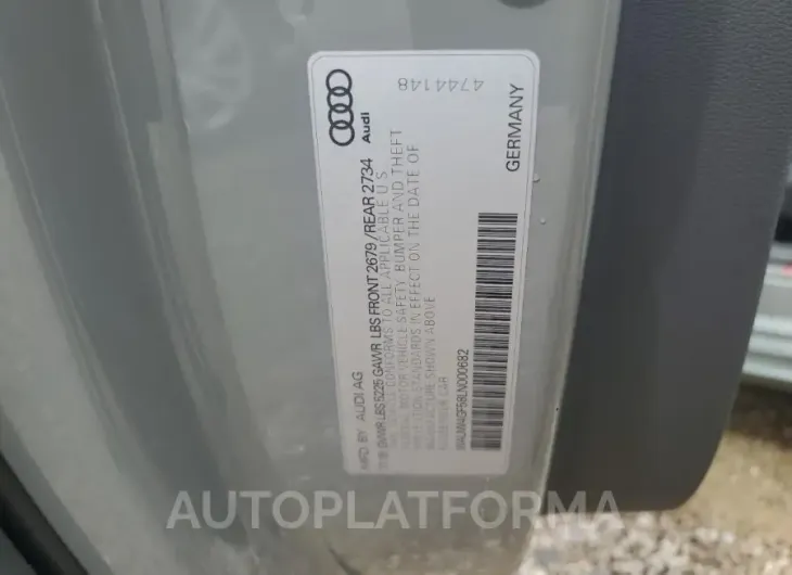 AUDI S5 PREMIUM 2020 vin WAUW4GF58LN000682 from auto auction Copart