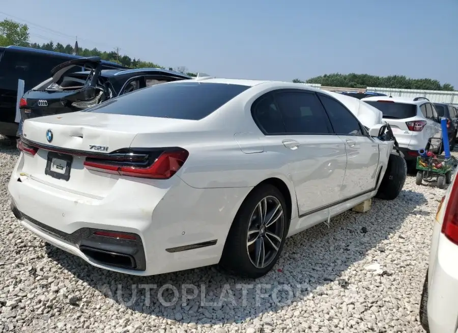 BMW 750 XI 2022 vin WBA7U2C0XNCH58301 from auto auction Copart