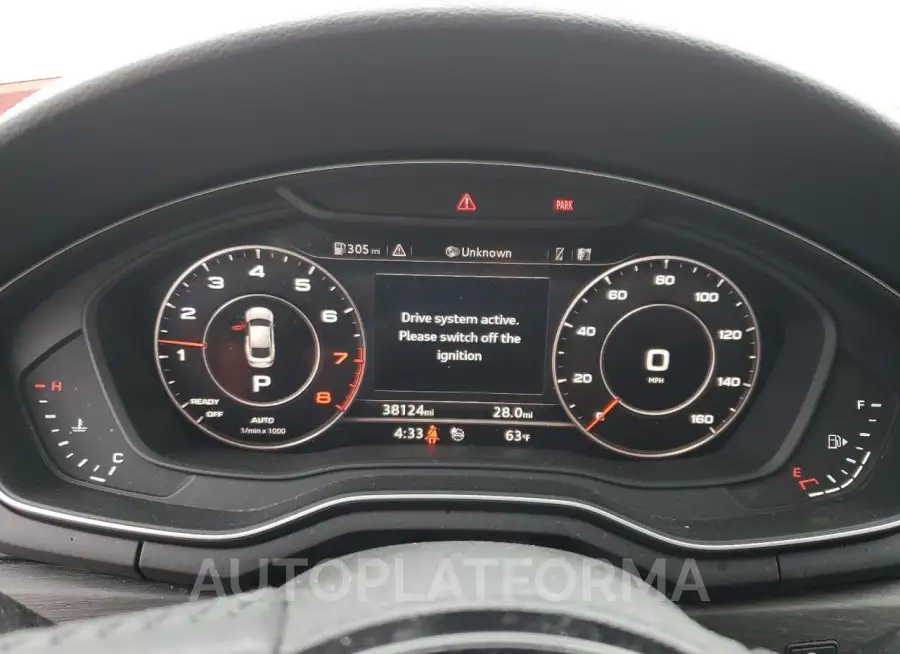 AUDI A5 PREMIUM 2019 vin WAUENCF53KA011581 from auto auction Copart