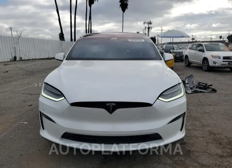 TESLA MODEL X 2022 vin 7SAXCAE55NF350011 from auto auction Copart