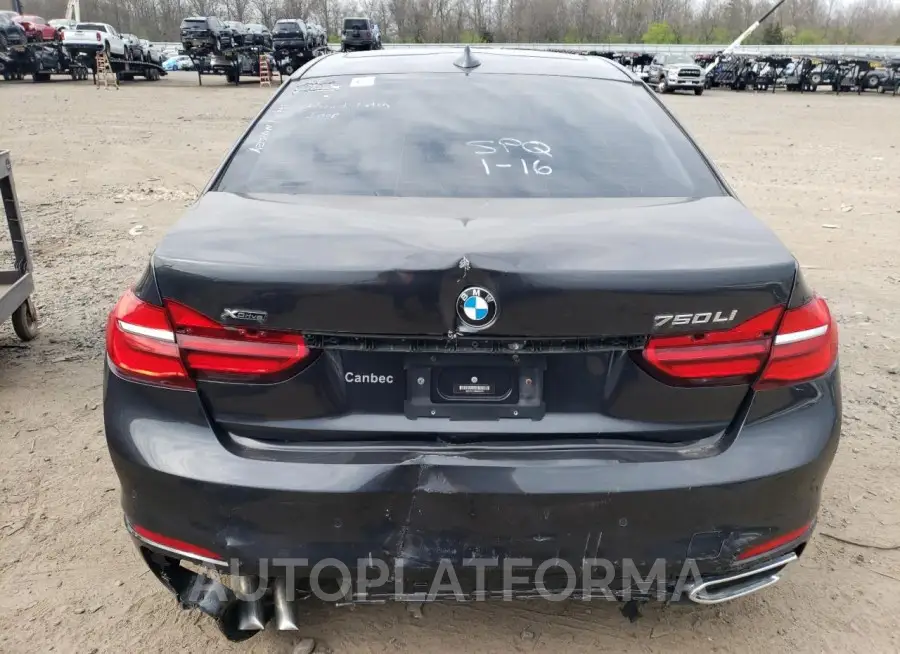 BMW 750 XI 2016 vin WBA7F2C55GG420576 from auto auction Copart