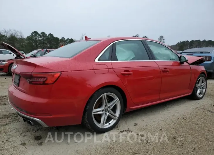 AUDI S4 PRESTIG 2018 vin WAUC4AF46JA001874 from auto auction Copart