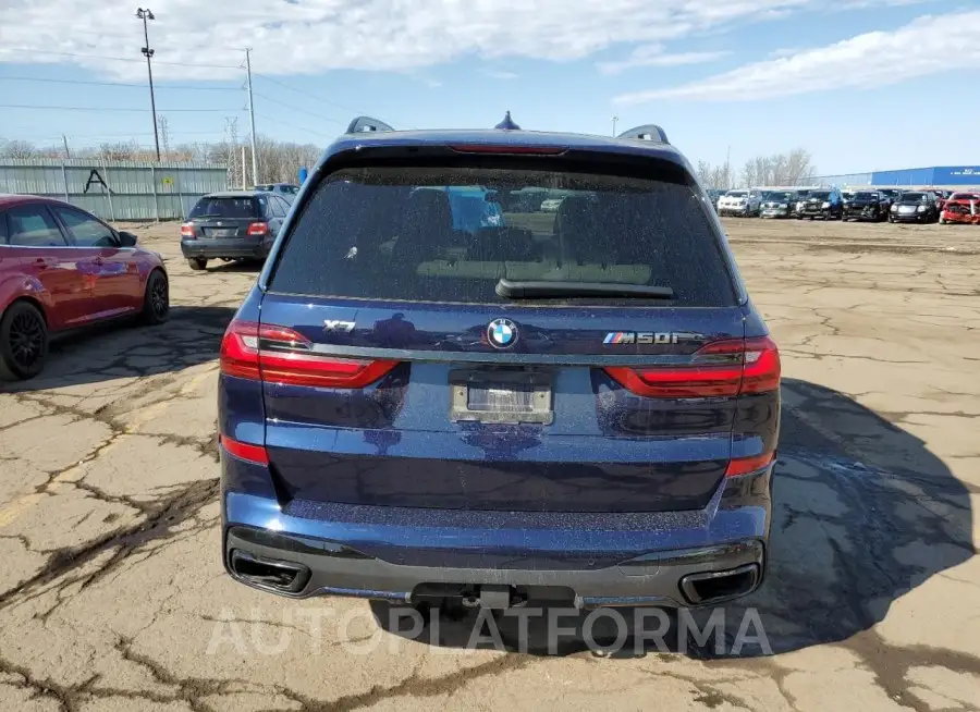 BMW X7 M50I 2022 vin 5UXCX6C00N9J83280 from auto auction Copart