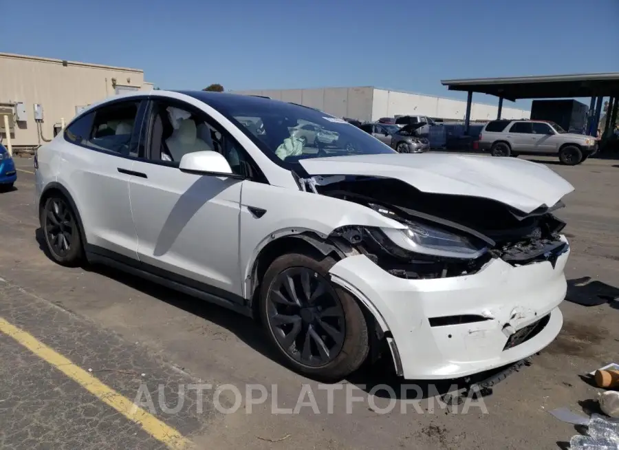 TESLA MODEL X 2022 vin 7SAXCBE51NF349413 from auto auction Copart