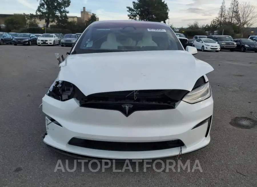 TESLA MODEL X 2022 vin 7SAXCDE58NF337299 from auto auction Copart