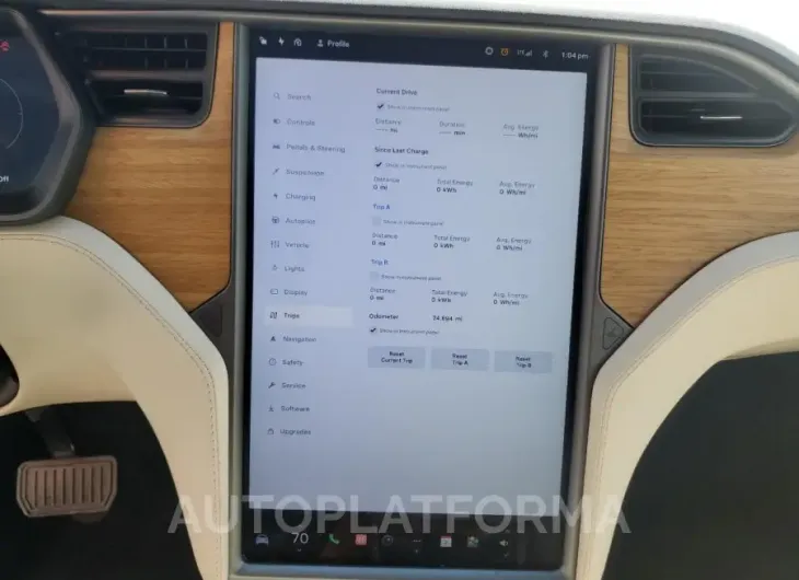 TESLA MODEL X 2019 vin 5YJXCDE29KF158932 from auto auction Copart