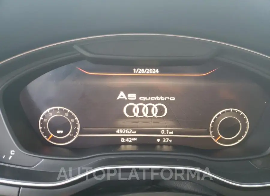 AUDI A5 PREMIUM 2018 vin WAUBNCF58JA070658 from auto auction Copart