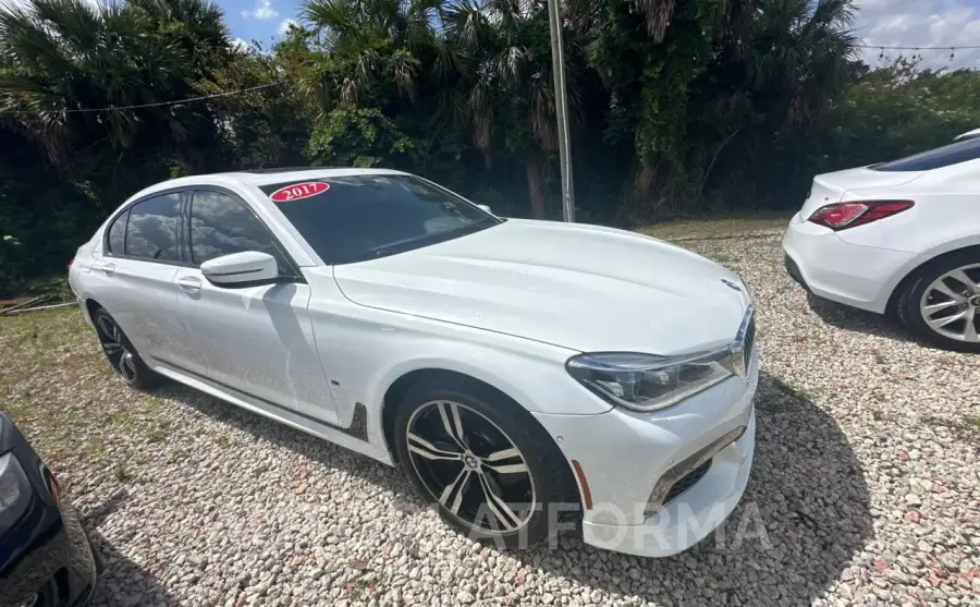 BMW 740 I 2017 vin WBA7E2C51HG740496 from auto auction Copart