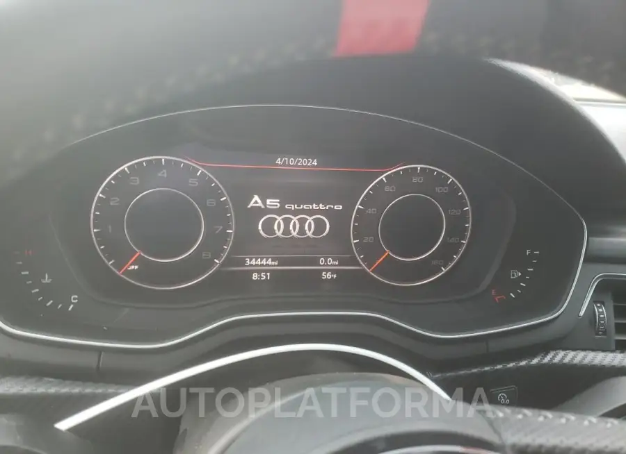 AUDI A5 PREMIUM 2018 vin WAU8NAF57JA037651 from auto auction Copart