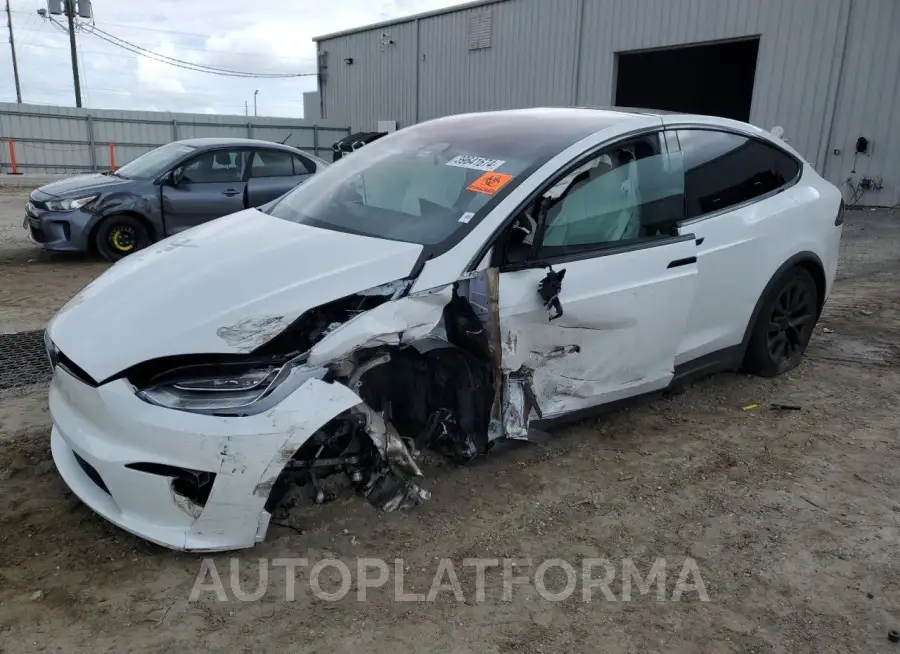 TESLA MODEL X 2022 vin 7SAXCBE65NF359127 from auto auction Copart