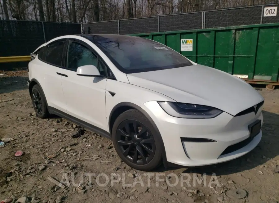 TESLA MODEL X 2022 vin 7SAXCBE56NF335975 from auto auction Copart