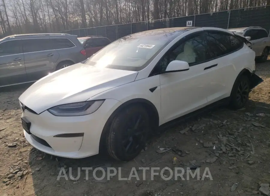 TESLA MODEL X 2022 vin 7SAXCBE56NF335975 from auto auction Copart