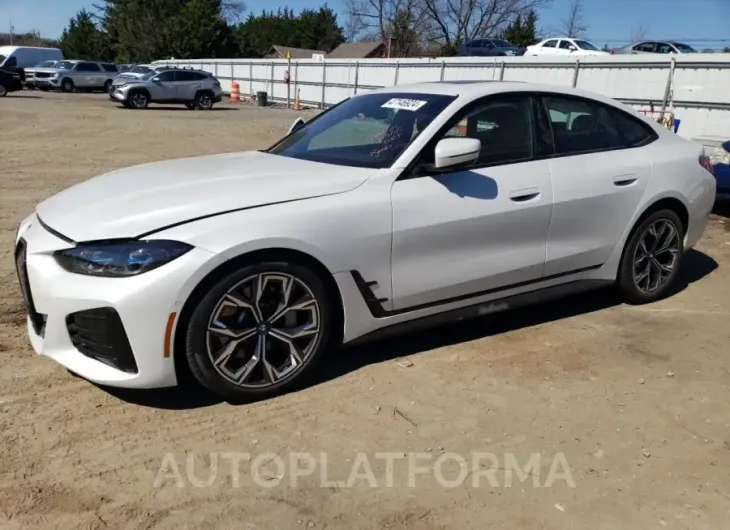 BMW I4 EDRIVE4 2022 vin WBY73AW08NFM76096 from auto auction Copart