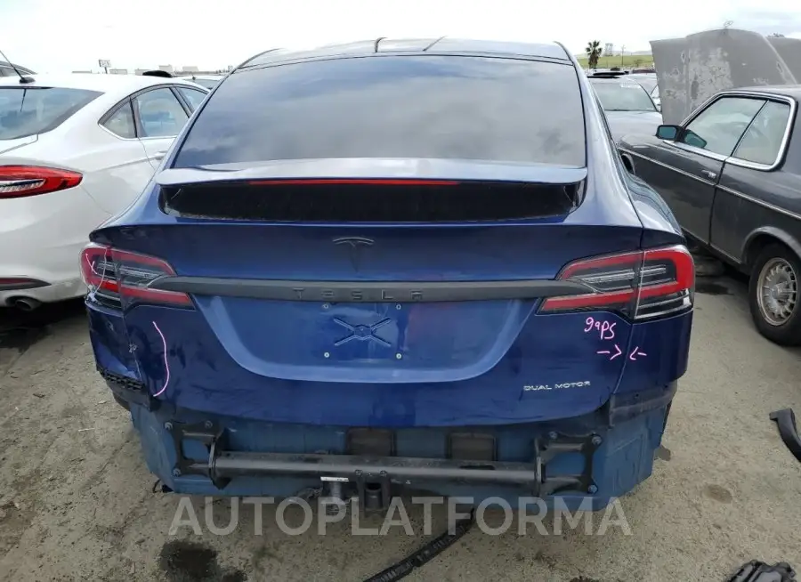 TESLA MODEL X 2019 vin 5YJXCBE2XKF192723 from auto auction Copart