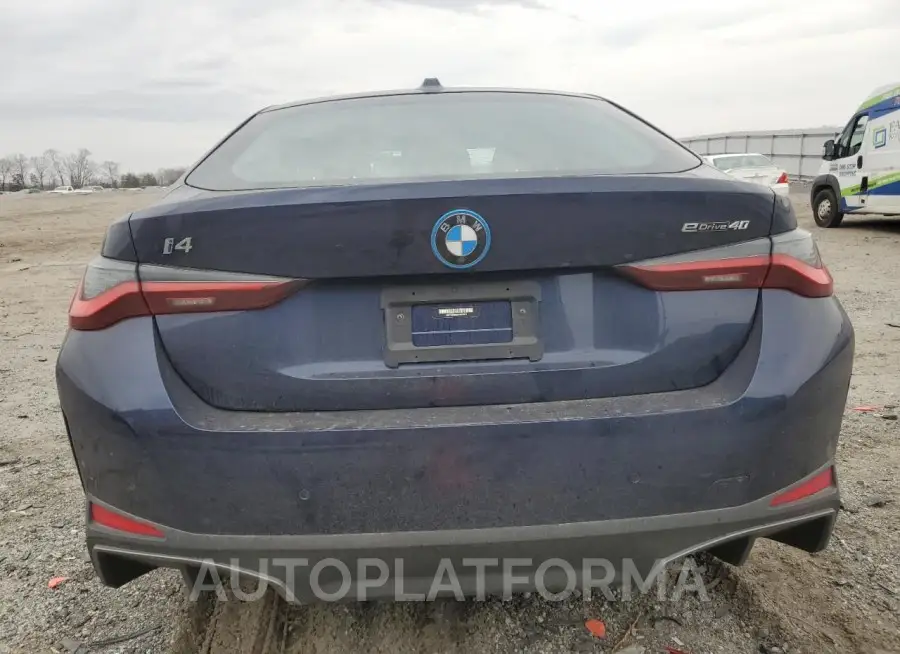 BMW I4 EDRIVE4 2022 vin WBY73AW0XNFM41611 from auto auction Copart