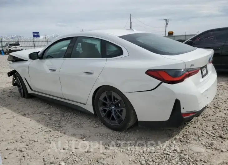 BMW I4 EDRIVE 2023 vin WBY73AW06PFN62929 from auto auction Copart