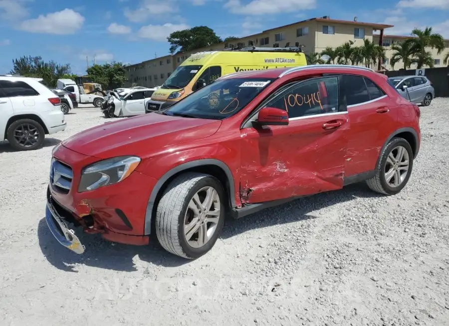 MERCEDES-BENZ GLA 250 2015 vin WDCTG4EBXFJ185665 from auto auction Copart