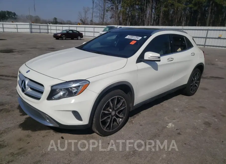 MERCEDES-BENZ GLA 250 4M 2016 vin WDCTG4GB9GJ272522 from auto auction Copart