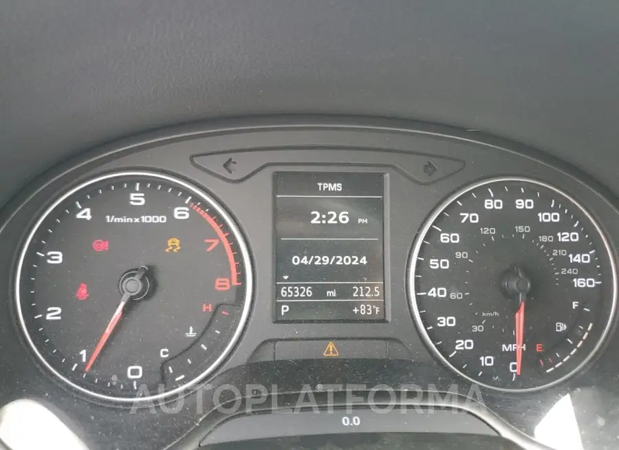 AUDI A3 2015 vin WAU7FLFF6F1127054 from auto auction Copart