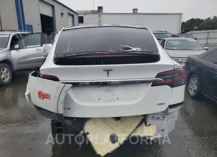 TESLA MODEL X 2018 vin 5YJXCDE21JF117564 from auto auction Copart